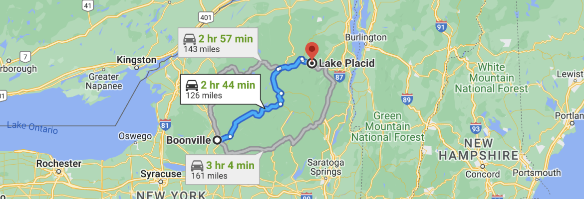 Boonville To Lake Placid